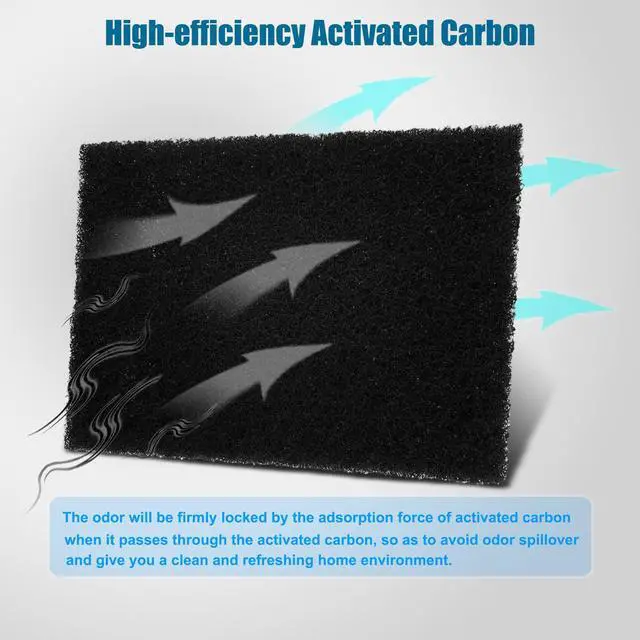 Alt view image 2 of 7 - 12 Pack Universal Stick-on Trash Can Odor Absorbing Filters Refills
