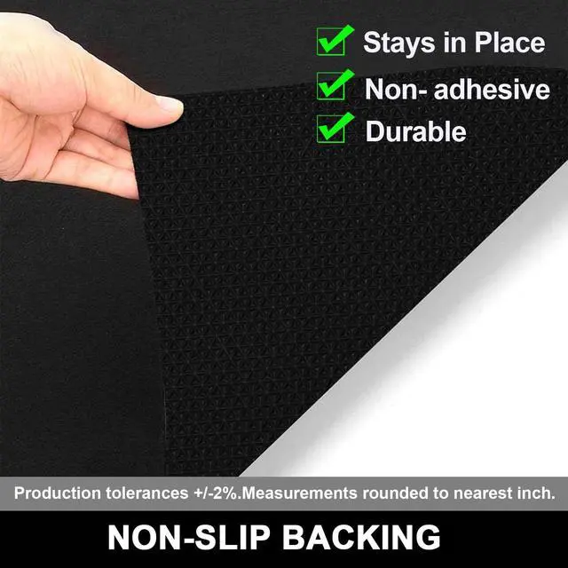 Alt view image 3 of 7 - Oil Spill Mat, 36 X 60 inches, Garage Floor Mat Under Car, Waterproof Backing Absorbent Pad Protects Floor, Durable, Reusable, Black
