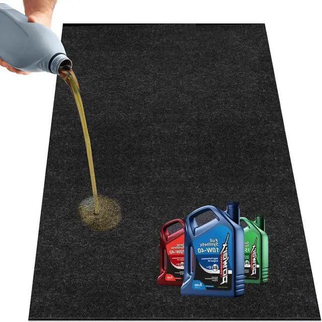 Main image of Oil Spill Mat, 29 * 36in Garage Floor Mat for Under Car, Absorbent Oil Pad, Waterproof Backing Protects Floor(1 Pack)
