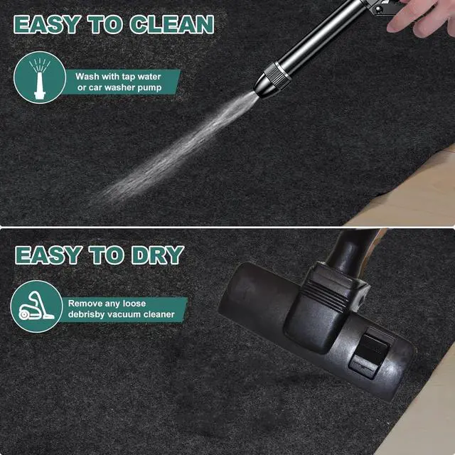 Alt view image 5 of 7 - Oil Spill Mat, 29 * 36in Garage Floor Mat for Under Car, Absorbent Oil Pad, Waterproof Backing Protects Floor(1 Pack)