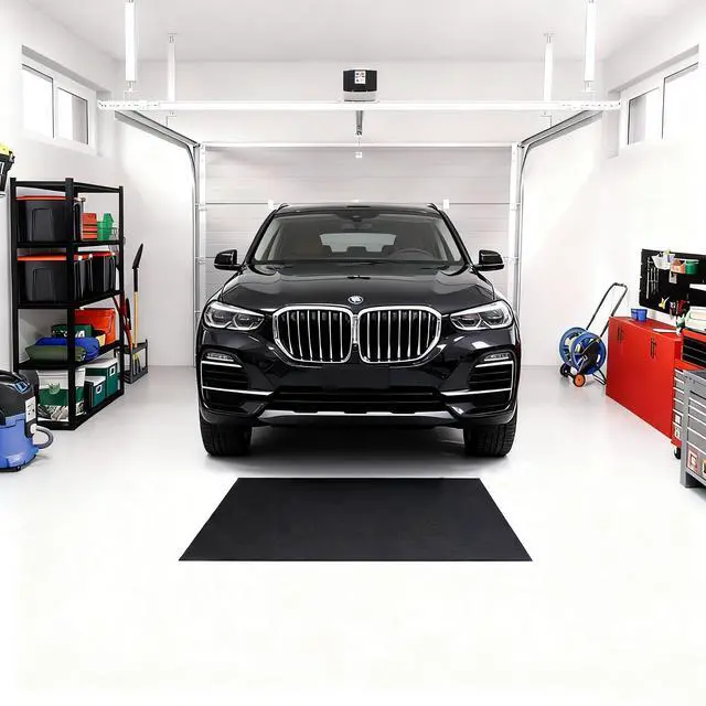 Main image of Heavy Duty Oil Spill Mat, Garage Floor Mat for Under Car, Premium Oil Absorbent Pads, Reusable, Slip-Resistant, Waterproof Rubber Backing Contains Liquids, Protects Garage Floor (XL-36''x60'')