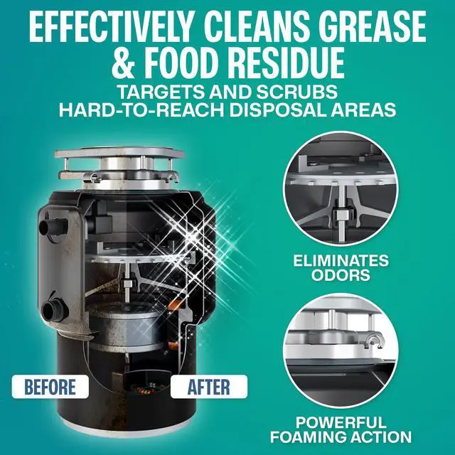 Alt view image 3 of 7 - Garbage Disposal Cleaner Tablets 24-Pack - Sink Cleaner and Deodorizer, Disposal Cleaner and Deodorizer, Garbage Disposal Cleaner and Deodorizer Tablets - up to 1-year Supply