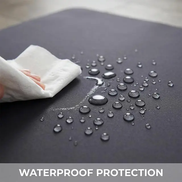 Alt view image 3 of 7 - Splat Mat for Under High Chair/Arts/Crafts, Washable Spill Mat Waterproof Anti-Slip Floor Protector Splash Mat, Messy Mat and Table Cloth