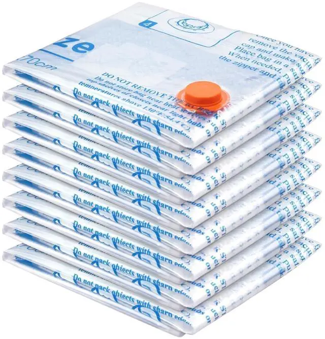 Main image of Vacuum Storage Bags, Space Saver Sealer Bags,Vacuum seal bags for clothing, Pillows, Comforters, Blankets, Bedding,Travel,8 MEDIUM
