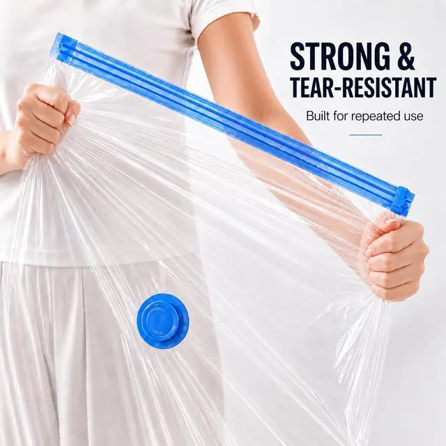 Alt view image 7 of 7 - Jumbo Vacuum Storage Bags, 39 x 31 in, X-Large Space Saver Bags, 8 Pack with Hand Pump for Comforters, Blankets, Bedding, and Clothes