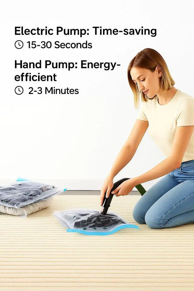 Alt view image 3 of 5 - Vacuum Bags for Travel with Pump,8 Pack Vacuum Storage Bags for Bedding and Clothing,Space Saver Bags for Travel and Home(with Hand Pump, Medium 50 * 70)