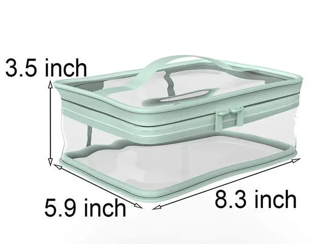 Alt view image 3 of 7 - Makeup Bag Zipper Waterproof Portable Travel Storage Pouch 2 Pcs