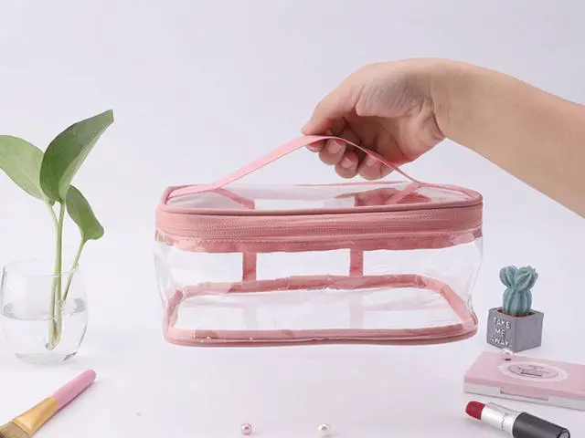 Alt view image 4 of 7 - Makeup Bag Zipper Waterproof Portable Travel Storage Pouch 2 Pcs