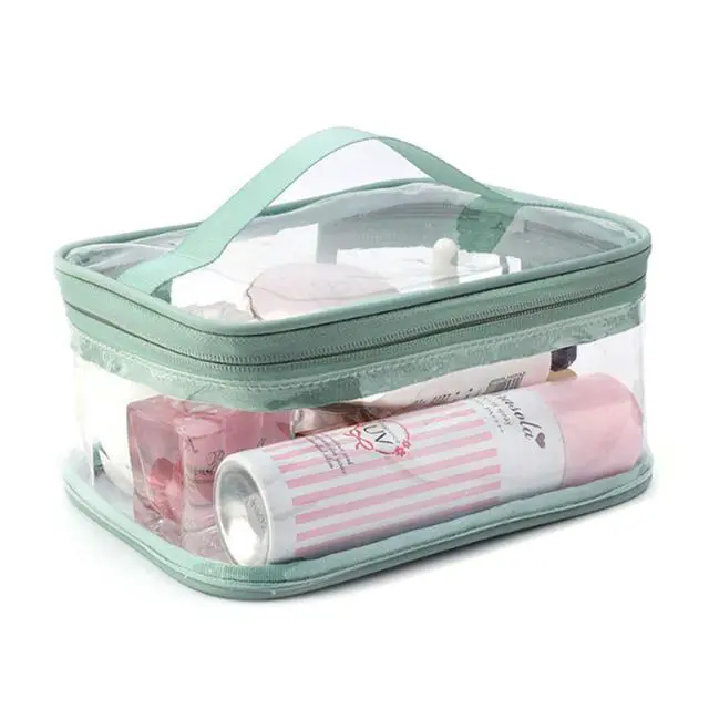 Alt view image 5 of 7 - Makeup Bag Zipper Waterproof Portable Travel Storage Pouch 2 Pcs