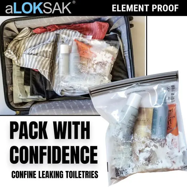 Alt view image 6 of 7 - aLOKSAK Waterproof Dry Bags - Airtight Underwater Pouch - Touch Screen Compatible - Diving Certified - 2 Pack- 3.9in x 7.5in Clear