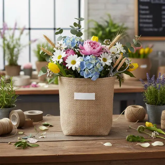 Alt view image 5 of 7 - Small Hanging Basket, Small Wall Basket Cotton and Linen Hanging Storage Foldable Baskets for Desktop, Ideal for Organizing Keys and Miscellaneous Items Family Organizer Box
