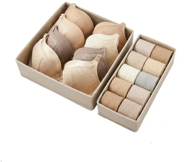 Main image of Underwear Drawer Organizer, 2 Pack, Khaki