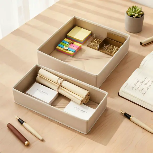Alt view image 5 of 7 - Underwear Drawer Organizer, 2 Pack, Khaki
