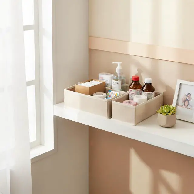 Alt view image 6 of 7 - Underwear Drawer Organizer, 2 Pack, Khaki