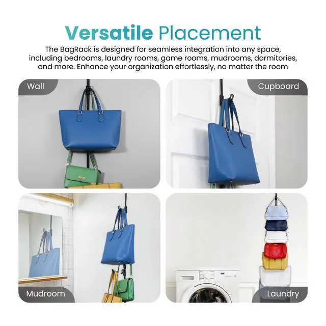 Alt view image 7 of 7 - Handbag and Purse Organizer, Black