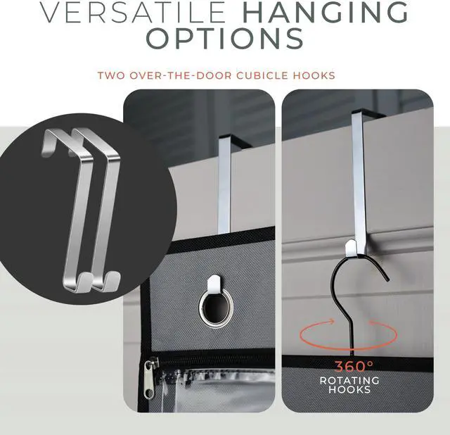 Alt view image 4 of 7 - Hanging Wrapping Paper Organizer 63", Over-the-Door Gift Bag & Wrap Storage