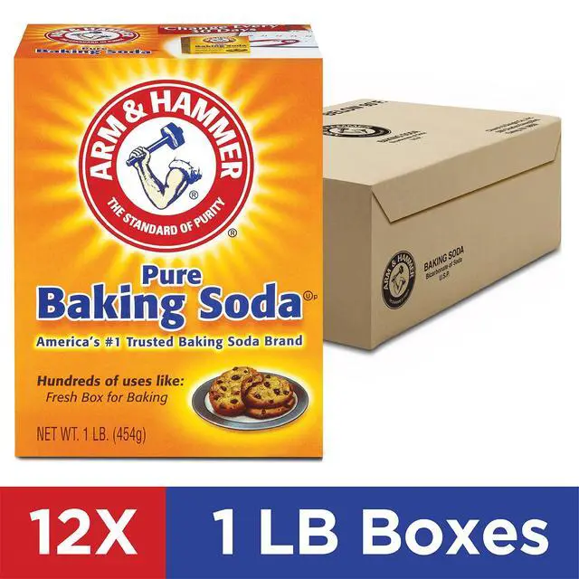 Alt view image 2 of 7 - Baking Soda, Multi-Purpose 100% Pure Sodium Bicarbonate Powder for Cooking, Baking, Cleaning, Laundry, Deodorizing, DIY & More, 1 Lb, 12 Pack