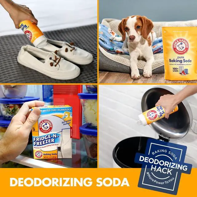 Alt view image 6 of 7 - Baking Soda, Multi-Purpose 100% Pure Sodium Bicarbonate Powder for Cooking, Baking, Cleaning, Laundry, Deodorizing, DIY & More, 1 Lb, 12 Pack