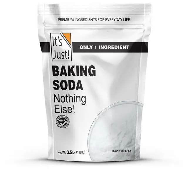 Main image of Baking Soda, 100% Pure Sodium Bicarbonate, Food Grade, Non-GMO, Made in USA, Cooking, Baking (3.5 Pound)