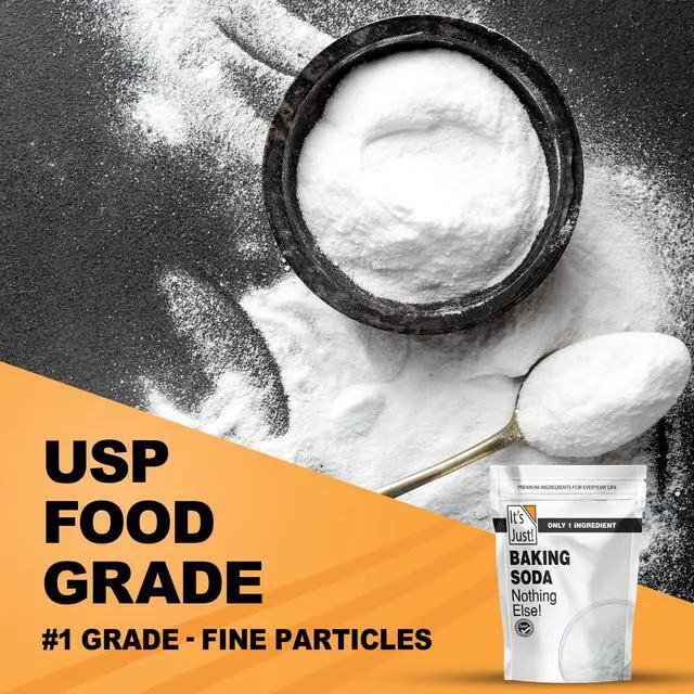 Alt view image 3 of 7 - Baking Soda, 100% Pure Sodium Bicarbonate, Food Grade, Non-GMO, Made in USA, Cooking, Baking (3.5 Pound)