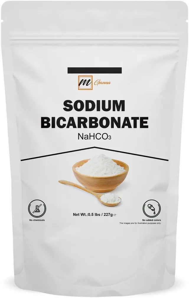Main image of Sodium Bicarbonate, Food Grade Baking Soda, 0.5 lbs / 227 gms, Pure White Powder