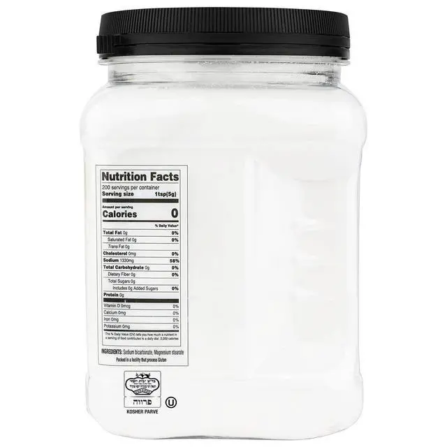 Alt view image 2 of 7 - Baking Soda Bulk | 1 x 35.2oz Large Airtight Container | Pure Sodium Bicarbonate for Cooking, Baking, Cleaning, Laundry, Deodorizing, Gardening | Gluten Free, All-Natural Food Grade