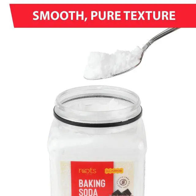 Alt view image 4 of 7 - Baking Soda Bulk | 1 x 35.2oz Large Airtight Container | Pure Sodium Bicarbonate for Cooking, Baking, Cleaning, Laundry, Deodorizing, Gardening | Gluten Free, All-Natural Food Grade