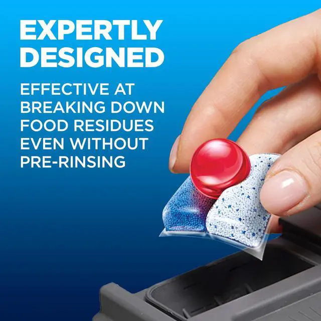 Alt view image 3 of 7 - Power Dishwasher Pods, No Pre-Rinse Dishwasher Detergent Soap For Deep Clean & Shine with Degreasing Power, Fresh Scent, 76 Count