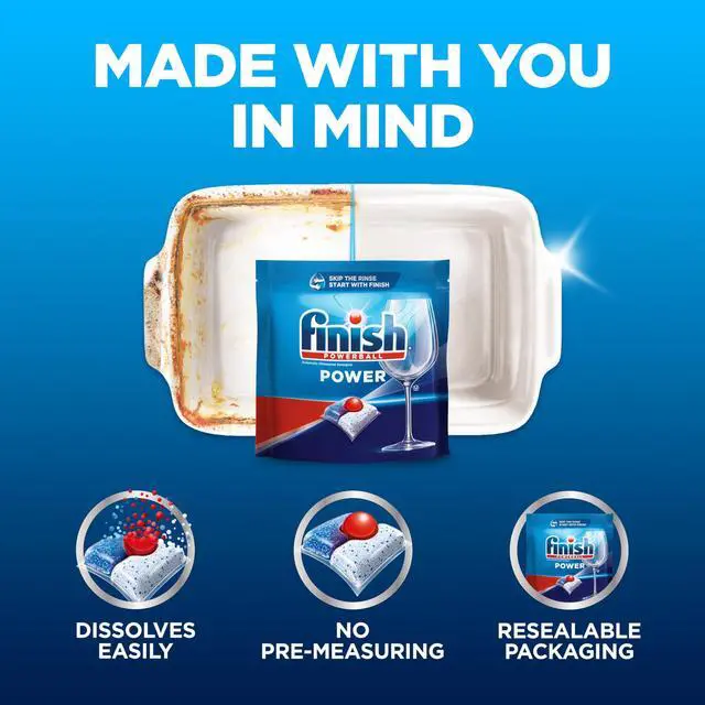 Alt view image 5 of 7 - Power Dishwasher Pods, No Pre-Rinse Dishwasher Detergent Soap For Deep Clean & Shine with Degreasing Power, Fresh Scent, 76 Count