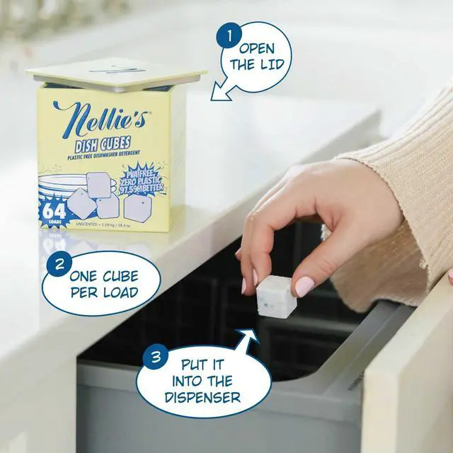Alt view image 4 of 7 - Dish Cubes | Dishwasher Detergent | 64 Loads | Made in Canada