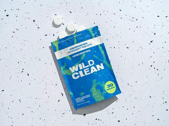 Alt view image 2 of 5 - Dishwasher Detergent Tablets | Unscented Plastic-Free & Eco Friendly Alternative to Liquid Pods - Natural, Sustainable| 30 Pack