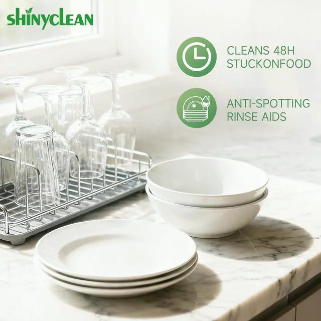 Alt view image 5 of 7 - All-in-1 Dishwasher Tablets with Built-in Rinse Aid, 62 Count