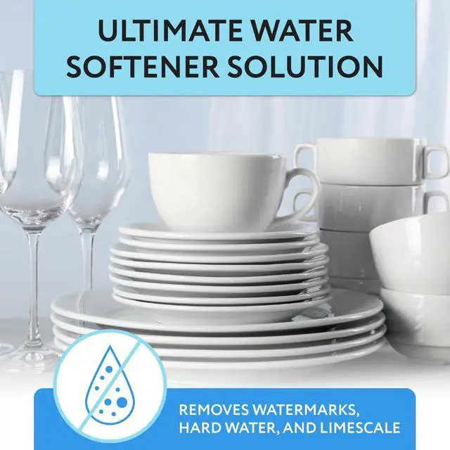 Alt view image 2 of 6 - Dishwasher Salt for Hard Water - 4.4 lb (2 kg) Coarse Grain Water Softener Salt - Pure Additive-Free & Spotless Finish - compatible with Bosch, Miele, Whirlpool & Thermador Models