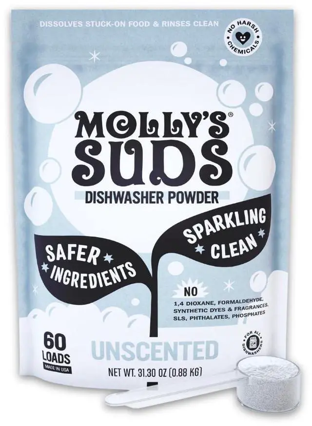 Main image of Dishwasher Powder | Clean Dishwasher Detergent, Cuts Grease & Rinses Clean (Residue-Free) for Sparkling Dishes | 60 Loads (Unscented)