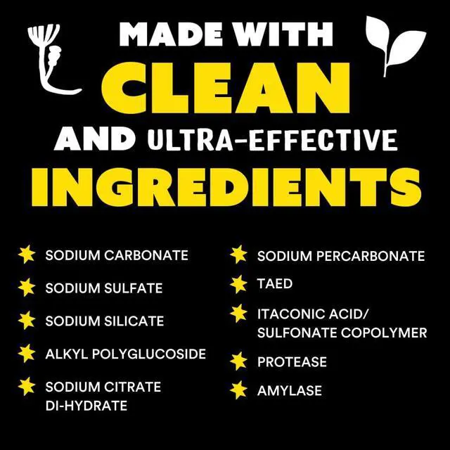 Alt view image 3 of 5 - Dishwasher Powder | Clean Dishwasher Detergent, Cuts Grease & Rinses Clean (Residue-Free) for Sparkling Dishes | 60 Loads (Unscented)