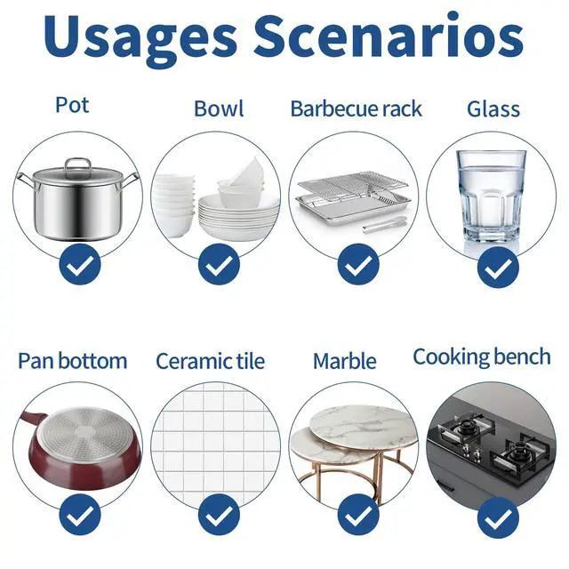 Alt view image 6 of 7 - Stainless Steel Scrubber Scrubbing Scouring Pad Sponges Clean Pot Pan and Steel Wool for Kitchen Bathroom (10Pcs Metal Scrubber)