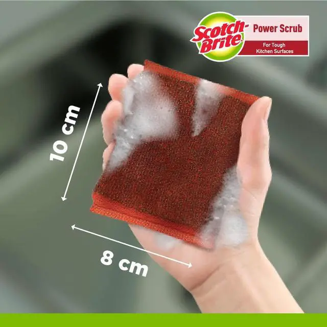Alt view image 4 of 5 - Power Scrub with Steel Mesh for Utensil Cleaning | Removes Tough Stains | Utensil Scrubber | Pack of 5