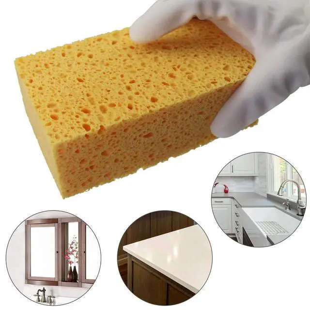 Alt view image 3 of 5 - 1 PCS x JK SP-T50 Large Sponge, Cleaning Sponges, Boat Bail Sponge, Handy Sponges, Cellulose Sponges, Natural Sponges, Commercial Sponges, Car Washing Sponge, Eco Friendly Sponge (6.5" x 4.0" x 2.0")