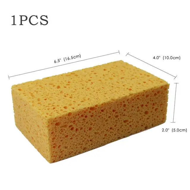 Alt view image 2 of 5 - 1 PCS x JK SP-T50 Large Sponge, Cleaning Sponges, Boat Bail Sponge, Handy Sponges, Cellulose Sponges, Natural Sponges, Commercial Sponges, Car Washing Sponge, Eco Friendly Sponge (6.5" x 4.0" x 2.0")