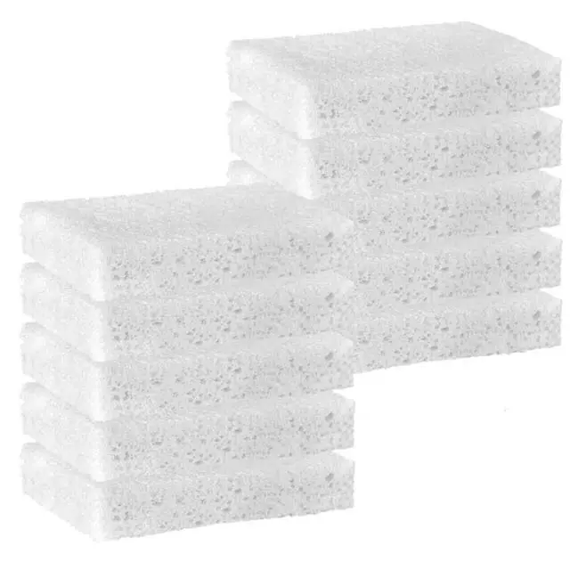 Main image of White Sponges Kitchen 10 Pack Natural Compressed Cellulose Sponges for Dishes Non Scratch for Household Cookware Bathroom Cars Soft Super Absorbent Reusable
