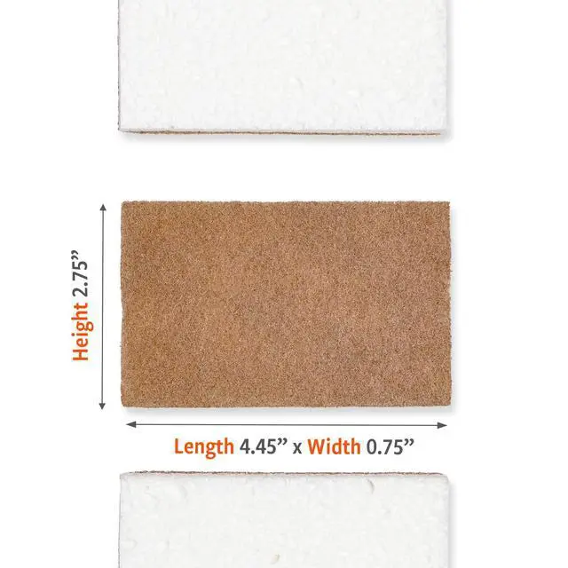 Alt view image 6 of 7 - Walnut and Cellulose Scrubber Sponges Pack of 6 Powerful, Non-Scratch Kitchen Sponges Made with Plant-Based Sustainable Materials, Safe for Nonstick Cookware