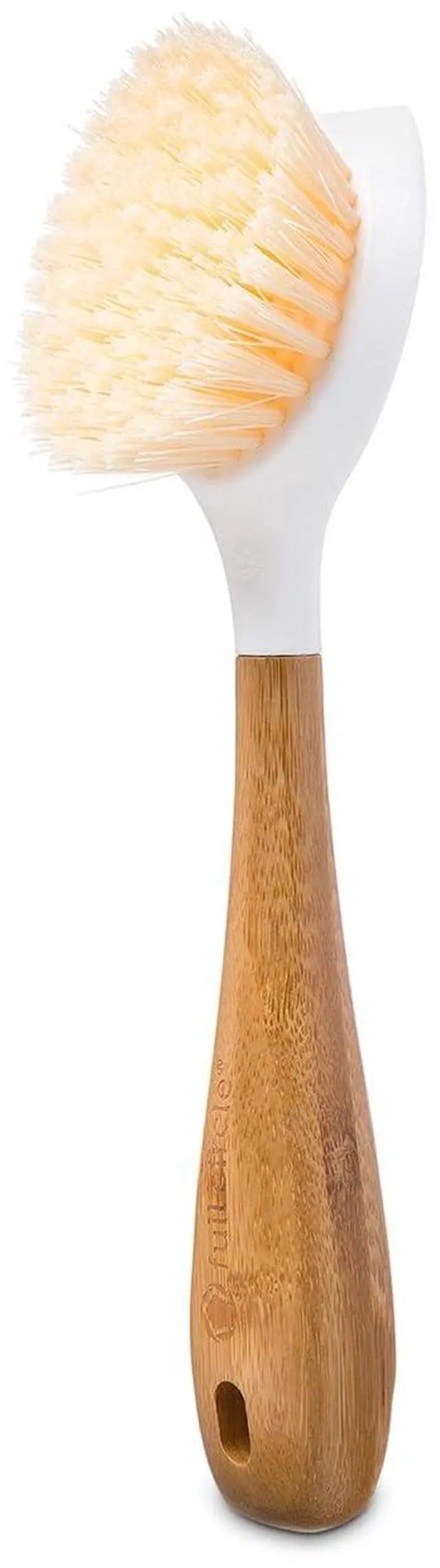 Main image of Daily Dish Brush-Bamboo Handle Dish BrushSustainable Kitchen Cleaning with Tough Bristles-Natural Dish Scrubber,Nonstick & Cast Iron Cleaner-Long Handle Brush for Dishes,Pots,and Pans