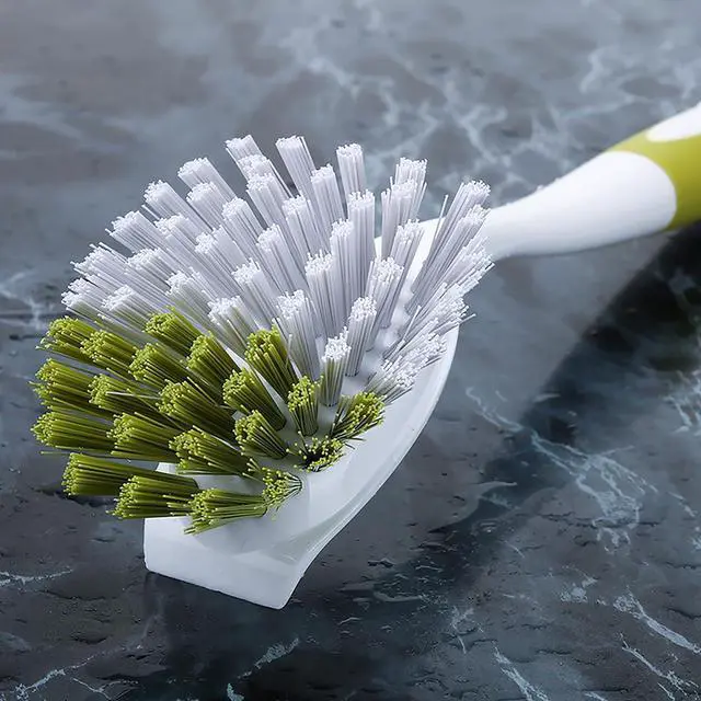 Alt view image 4 of 7 - Dish Brush with Handle, Stiff Bristles Dish Scrubber for Pots, Pans & Sink Cleaning, 5 Pack