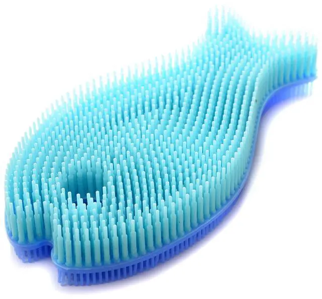 Alt view image 2 of 7 - Fish Silicone Dish Brush