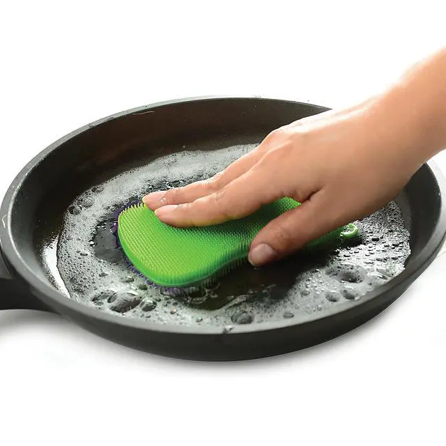 Alt view image 6 of 7 - Silicone Bowtie Dish Brush