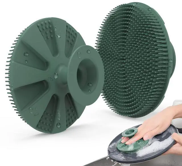Main image of Silicone Dish Scrubber, Non-Scratch Scrub Spong for Washing Dish, Pot, Pan