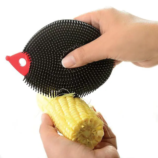 Alt view image 3 of 6 - Hedgehog Silicone Dish Brush