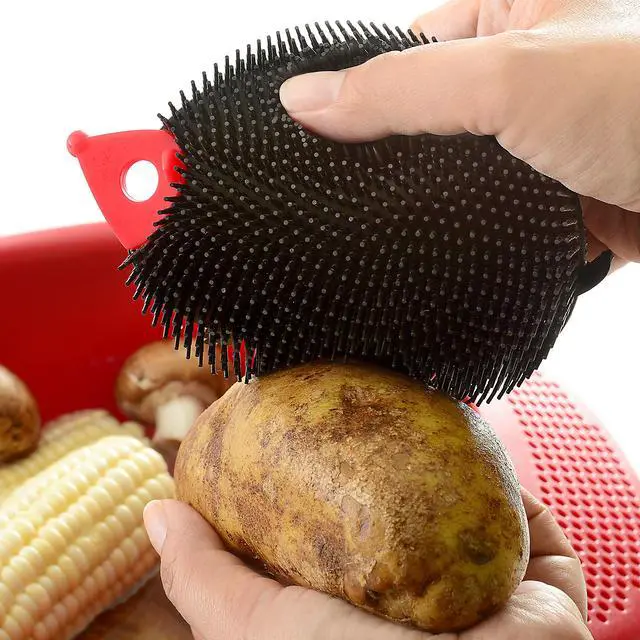 Alt view image 4 of 6 - Hedgehog Silicone Dish Brush