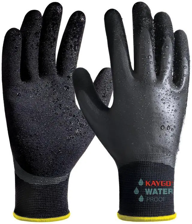 Main image of Waterproof Work Gloves, Non-Slip Double Latex Coated, KG150