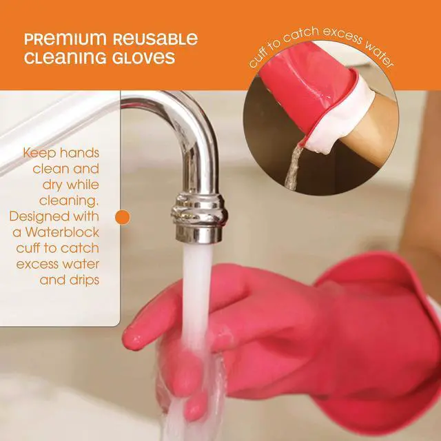 Alt view image 3 of 7 - 46060 Premium Waterblock Gloves, Large, 1-Pair, Pink